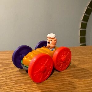 Vintage Tiny Toons McDonald’s Happy Meal Toys Dizzy Devil Hamton Flip Car 1991